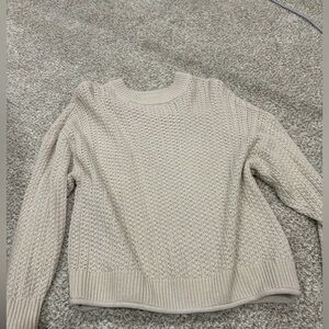 Universal Thread Women's Beige Crew Neck Sweater